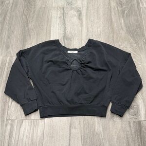 Project Social T charcoal black  Crewneck Sweatshirt- XS
